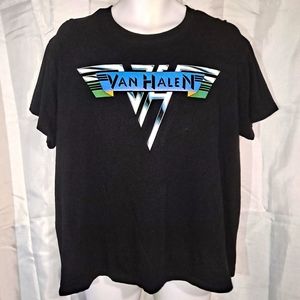 "Vintage" 1978 Van Halen T-shirt Adult Large Black Short Sleeve Crew Neck Rock